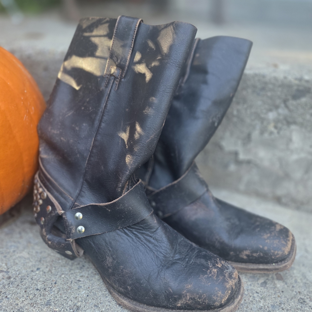Freebird Black and Brown Ankle Boots - No Size Listed In Boots